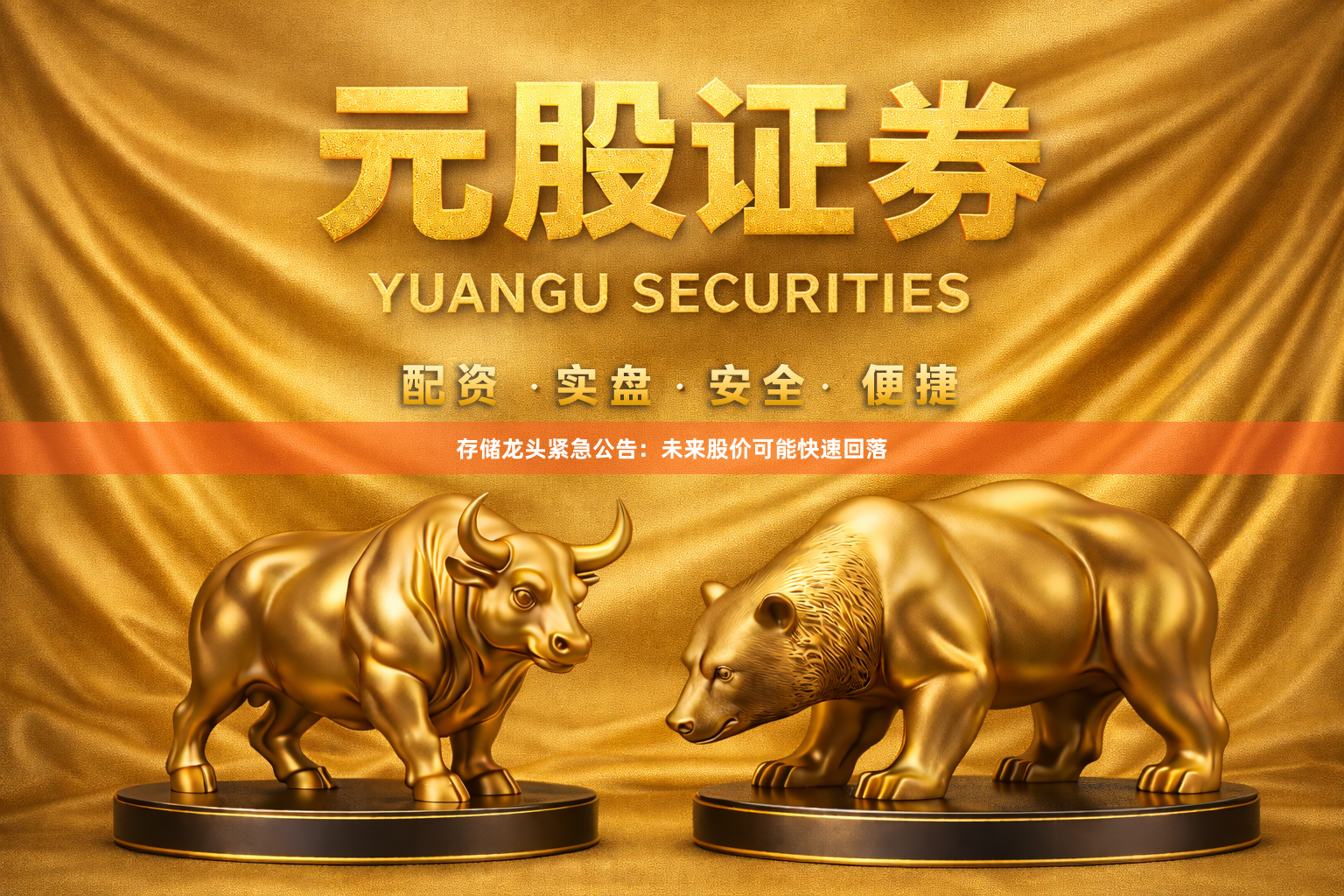 存储龙头紧急公告：未来股价可能快速回落