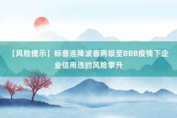 【风险提示】标普连降波音两级至BBB疫情下企业信用违约风险攀升