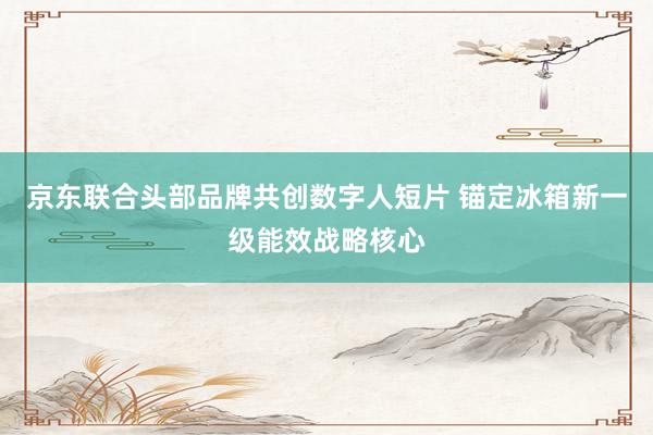 京东联合头部品牌共创数字人短片 锚定冰箱新一级能效战略核心