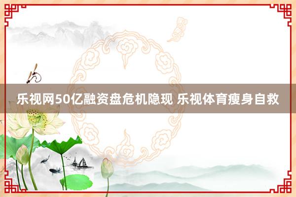 乐视网50亿融资盘危机隐现 乐视体育瘦身自救