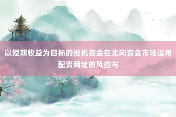 以短期收益为目标的投机资金在北向资金市场运用配资网址的风控与